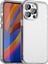 iPhone 14 Pro Kılıf Pc+Tpu+Pet Mat Düşmeye Karşı Telefon Arka Kapağı-Beyaz (Yurt Dışından) 1