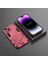 iPhone 15 Plus Cep Telefonu Kılıfı Pc+Tpu Arka Kapak Kickstand Düşme Koruması Kabuk-Gül (Yurt Dışından) 4