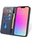 iPhone 14 Pro Max Toz Geçirmez Telefon Kılıfı Cüzdan Manyetik Deri Stand Dana Doku Telefon Kılıfı-Mavi (Yurt Dışından) 3