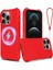 iPhone 12/12 Pro Koruyucu Kılıf Yumuşak Sıvı Silikon Telefon Kılıfı Magsafe-Red ile Uyumlu (Yurt Dışından) 1