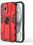 iPhone 16 Kılıfı Pc+Tpu Darbeye Dayanıklı Telefon Kılıfı Kickstand Ile-Kırmızı (Yurt Dışından) 1