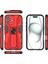 iPhone 16 Kılıfı Pc+Tpu Darbeye Dayanıklı Telefon Kılıfı Kickstand Ile-Kırmızı (Yurt Dışından) 4