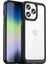 iPhone 14 Pro 6.1 Inç Dört Köşe Düşmeye Karşı Fırça Dokusu Parmak Izi Önleyici Tpu+Akrilik Cep Telefonu Kılıfı Kapağı-Siyah (Yurt Dışından) 1