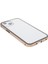Düşmeye Karşı Tam Kapsama Metal Çerçeve + Çift Taraflı Temperli Cam Manyetik Emici Telefon Kabuğu Kılıfı iPhone 13 6.1 Inç - Altın (Yurt Dışından) 4