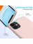 Çizilmez Yumuşak Sıvı Silikon Telefon Kabuğu Cep Telefonu Çantası Kılıfı iPhone 11 6.1 Inç (2019)-PEMBE (Yurt Dışından) 2