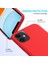 Çizilmez Yumuşak Sıvı Silikon Telefon Kabuğu Cep Telefonu Çantası Kılıfı iPhone 11 6.1 Inç (2019)-KIRMIZI (Yurt Dışından) 3