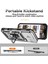 iPhone 16 Pro Kılıf Halkalı Kickstand Pc+Tpu Telefon Kılıfı Camshield-Gümüş (Yurt Dışından) 3