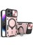 iPhone 15 Pro Sürgülü Kamera Kapağı Pc+Tpu Arka Kapak Döndürme Destekli Telefon Kılıfı-Pembe (Yurt Dışından) 1