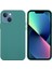 Iyi Korunmuş Çizilmez Sıvı Silikon Telefon Arka Kılıfı iPhone 13 6.1 Inç-Çam Iğnesi Yeşili (Yurt Dışından) 1