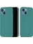 Iyi Korunmuş Çizilmez Sıvı Silikon Telefon Arka Kılıfı iPhone 13 6.1 Inç-Çam Iğnesi Yeşili (Yurt Dışından) 4