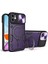 iPhone 11 Için Kayar Kamera Kapağı Düşmeye Lı Pc+Tpu Telefon Kılıfı Döndürülebilir Destekli-Mor (Yurt Dışından) 1