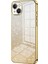 iPhone 14 Plus Cep Telefonu Kılıfı Parıltılı Hassas Kesim Elektrokaplama Tpu Kapak-Altın (Yurt Dışından) 1