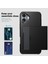 iPhone 16 Plus Kılıf Kart Tutucu Tpu+Pc Telefon Kılıfı Çift Katmanlı Darbeye Dayanıklı-Siyah (Yurt Dışından) 3