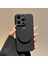 iPhone 16 Pro Max Kılıfı Düz ​​kenar Koruma Tpu+Pc Telefon Kılıfı Aynalı Ayaklı-Siyah (Yurt Dışından) 1