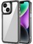 iPhone 14 Kılıfı Şeffaf Pc+Tpu Telefon Kılıfı 1.5mm Kalınlık-Şeffaf Siyah (Yurt Dışından) 1