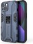 iPhone 14 Plus 6.7 Inç Darbeye Dayanıklı Sert Pc + Yumuşak Tpu Cep Telefonu Kılıfı Kamera Koruması Destek Ayağı Arka Kılıf-Mavi (Yurt Dışından) 1