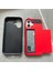 iPhone 16 Kılıfı Için Kayar Kart Tutucu Pc+Tpu Telefon Arka Kapağı-Kırmızı (Yurt Dışından) 3