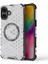 iPhone 16 Manyetik Kılıf Petek Tasarım Tpu+Pc Telefon Kılıfı Hava Yastığı Koruması-Şeffaf (Yurt Dışından) 1