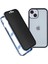 iPhone 14 Anti-Casus Telefon Kılıfı Metal Çerçeve + Çift Taraflı Temperli Cam Manyetik Tam Koruma Kılıfı - Bebek Mavisi (Yurt Dışından) 1