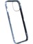 iPhone 14 Anti-Casus Telefon Kılıfı Metal Çerçeve + Çift Taraflı Temperli Cam Manyetik Tam Koruma Kılıfı - Bebek Mavisi (Yurt Dışından) 2