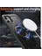 iPhone 11/xr Kılıfı Için Magsafe Askeri Koruma Pc+Tpu Kickstand Telefon Kılıfı ile Uyumlu-Siyah (Yurt Dışından) 2