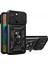 iPhone 15 Pro Max Kamera Lens Kaydırak Tasarım Telefon Kılıfı Pc+Tpu Kickstand Kapağı-Siyah (Yurt Dışından) 1