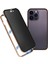 iPhone 16 Pro Max Anti-Casus Kılıf Manyetik Metal Çerçeve + Çift Taraflı Temperli Cam Telefon Kılıfı - Altın (Yurt Dışından) 1
