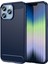 iPhone 14 Pro 6.1 Inç Fırçalanmış Karbon Fiber Doku Hafif Ince Tpu Kılıf Iyi Korunan Cep Telefonu Kılıfı-Mavi (Yurt Dışından) 1