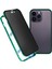 iPhone 16 Pro Max Anti-Casus Kılıf Manyetik Metal Çerçeve + Çift Taraflı Temperli Cam Telefon Kılıfı - Yeşil (Yurt Dışından) 1