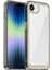 iPhone 16E Şeffaf Arka Kılıf Renkli Çerçeve Tpu+Akrilik Telefon Kılıfı-Şeffaf Gri (Yurt Dışından) 1