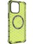 iPhone 14 Pro Max Kılıf Honeycomb Tpu+Pc Telefon Kılıfı Magsafe-Green ile Uyumlu (Yurt Dışından) 3