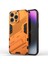 iPhone 16 Pro Kılıf Pc+Tpu Darbeye Dayanıklı Telefon Kılıfı Kickstand Ile-Turuncu (Yurt Dışından) 1
