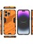 iPhone 16 Pro Kılıf Pc+Tpu Darbeye Dayanıklı Telefon Kılıfı Kickstand Ile-Turuncu (Yurt Dışından) 4