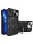 iPhone 13 Pro Max 6.7 Inç Döndürülebilir Destekli Darbeye Dayanıklı Kapak Kayar Kamera Kapağı Pc + Tpu Telefon Kılıfı-Siyah (Yurt Dışından) 1