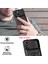 iPhone 13 Mini 5.4 Inç Için Her Yönlü Koruyucu Kamera Sürgülü Telefon Düşmeye Karşı Kılıf Arka Kabuk Kickstand ile - Siyah (Yurt Dışından) 4