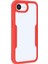 iPhone 16E Kılıfı Akrilik+Tpu Şeffaf Telefon Kılıfı Pet Ekran Filmi-Kırmızı (Yurt Dışından) 4