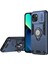 iPhone 13 Kickstand Kılıf Pc+Tpu Telefon Koruyucu Kayar Lens Kapağı-Mavi (Yurt Dışından) 1