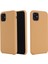 Çizilmez Yumuşak Sıvı Silikon Telefon Kabuğu Cep Telefonu Çantası Kılıfı iPhone 11 6.1 Inç (2019)-ALTIN (Yurt Dışından) 1
