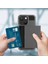 Tpu+Pc Hibrit Telefon Kılıfı Koruyucu Kapaklı Kayar Kart Tutucu iPhone 13 Pro Max 6.7 Inç-Gök Mavisi (Yurt Dışından) 5