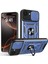 iPhone 16E Kılıfı Için Kayar Kamera Kapağı Pc+Tpu Destekli Telefon Kılıfı-Mavi (Yurt Dışından) 1