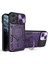 iPhone 11 Pro Döndürülebilir Kickstand Koruyucu Kılıf Pc+Tpu Telefon Kılıfı Kayar Kamera Kapağı-Mor (Yurt Dışından) 1
