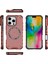 iPhone 16 Pro Manyetik Kılıf Güçlendirilmiş Köşe Petek Tpu+Pc Telefon Kılıfı-Kırmızı (Yurt Dışından) 5