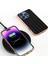 iPhone 16 Pro Kılıf Dokuma Dokulu Galvanik Kenar Deri Kaplamalı Pc+Tpu Telefon Kılıfı-Siyah (Yurt Dışından) 5