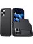 iPhone 16 Pro Max Kılıf Tpu+Pc Koruyucu Telefon Kılıfı Kart Tutucu Ile-Siyah (Yurt Dışından) 1