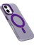 Candy Series iPhone 16 Kılıfı Magsafe Pc+Tpu+Pet Düşmeye Karşı Telefon Kılıfı ile Uyumlu-Mor (Yurt Dışından) 5