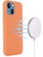 iPhone 13 Kılıfı Için Magsafe Sıvı Silikon Telefon Kılıfı ile Uyumlu-Turuncu (Yurt Dışından) 3