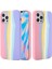 iPhone 15 Pro Max Için Gökkuşağı Ka Sıvı Silikon + Pc Çizilmez Kapak Fiber Astar Telefon Kılıfı-Pembe (Yurt Dışından) 3