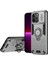 iPhone 13 Pro Max Kickstand Kılıf Pc+Tpu Telefon Kabuğu Kayar Lens Kapağı-Gri (Yurt Dışından) 1