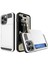 iPhone 15 Için Pc+Tpu Telefon Kılıfı, Kayar Kart Tutucu Çizilmez Arka Kılıf-Beyaz (Yurt Dışından) 1