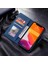 iPhone 14 Pro Max 6.7 Inç Stand Fonksiyonu Ekleme Dikiş Cilt Dokunma Telefon Kılıfı Pu Deri + Tpu Kılıf-Mavi (Yurt Dışından) 5
